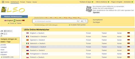 leo übersetzung deutsch englisch|dict leo org deutsch.